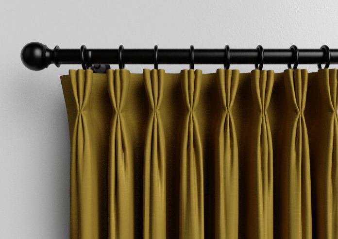 Kyoto Faux Silk, Gold - Made to Measure Curtains - Image 11